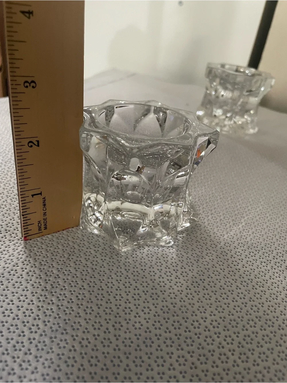 Mikasa Clear Faceted Crystal Votive Candle Holders (Set of 2)